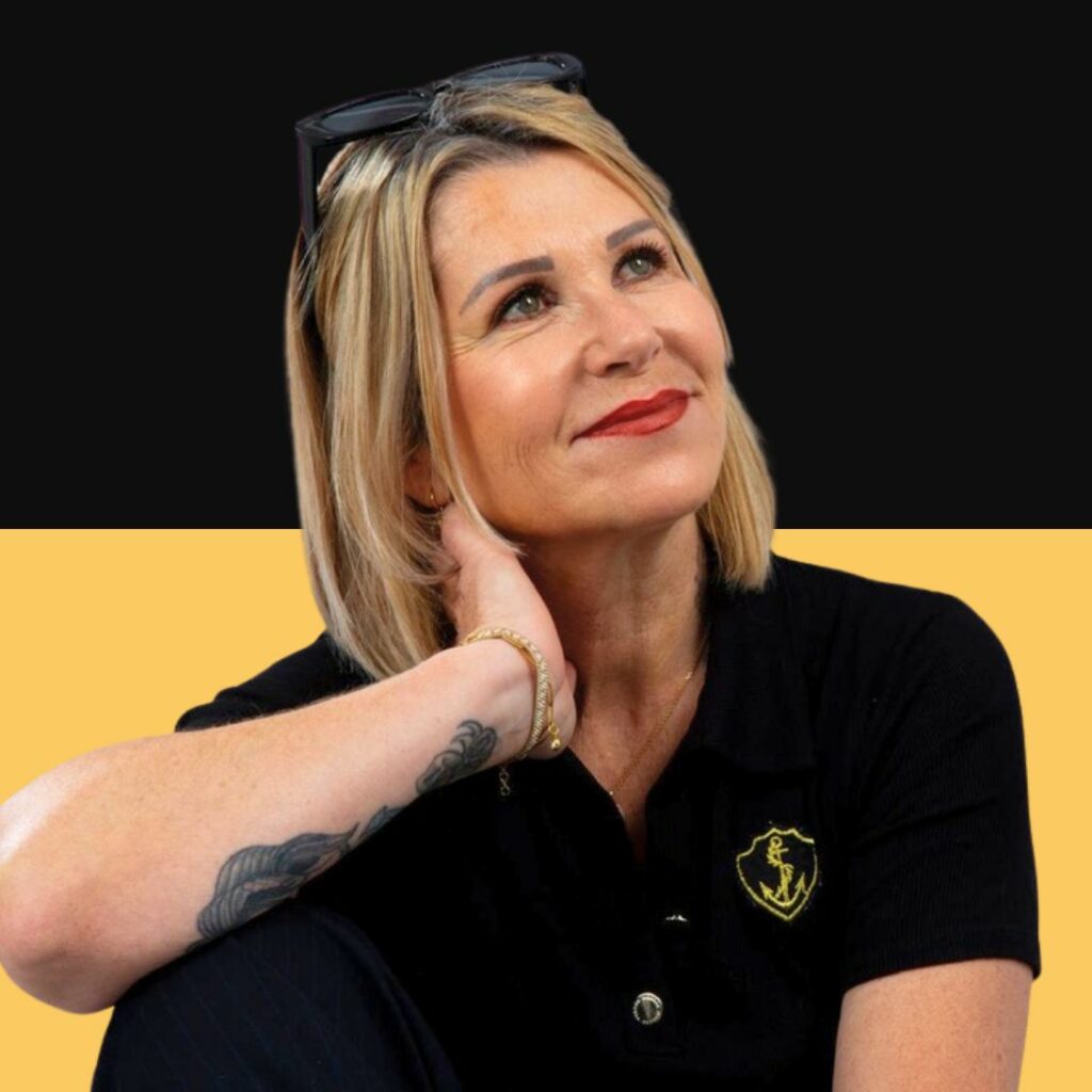 Carole fondatrice de TADAM – portrait en posture réfléchie et stable